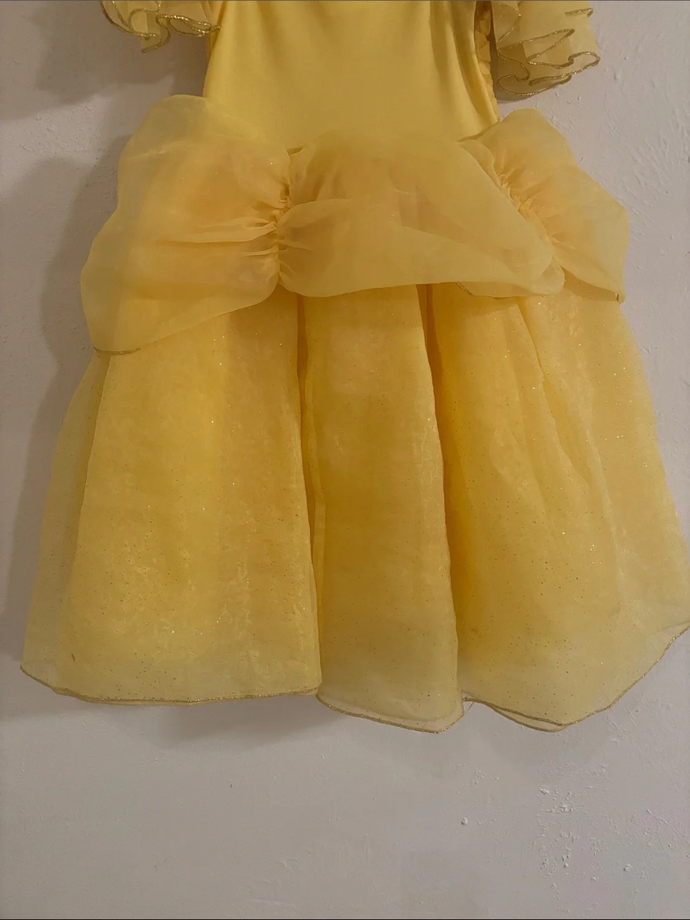 Disney Yellow belle Princess Ball Gown Kids Costume